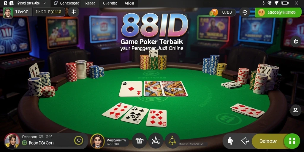 Screenshot gameplay <strong>88ID</strong> menampilkan suasana poker yang seru.