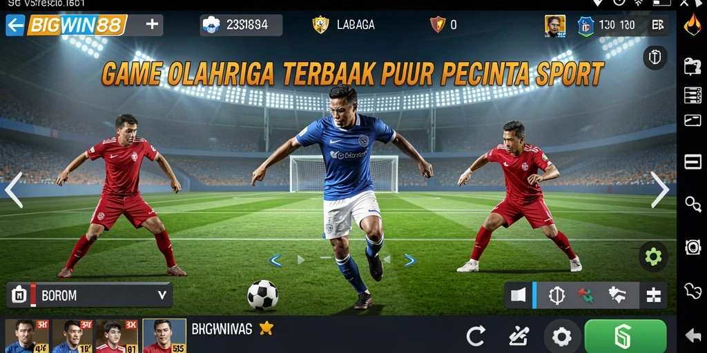 Tampilan gameplay yang seru dari BIGWIN88 saat pertandingan berlangsung.