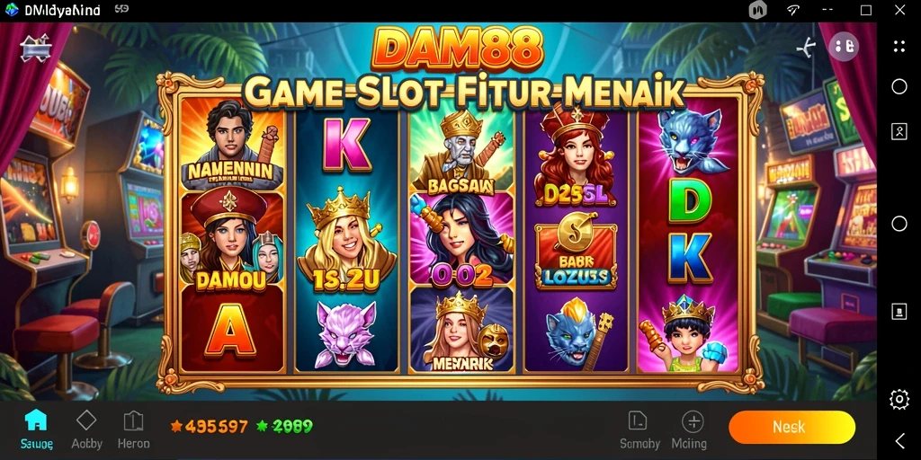 Tampilan gameplay seru dan berwarna-warni dari DAM88.
