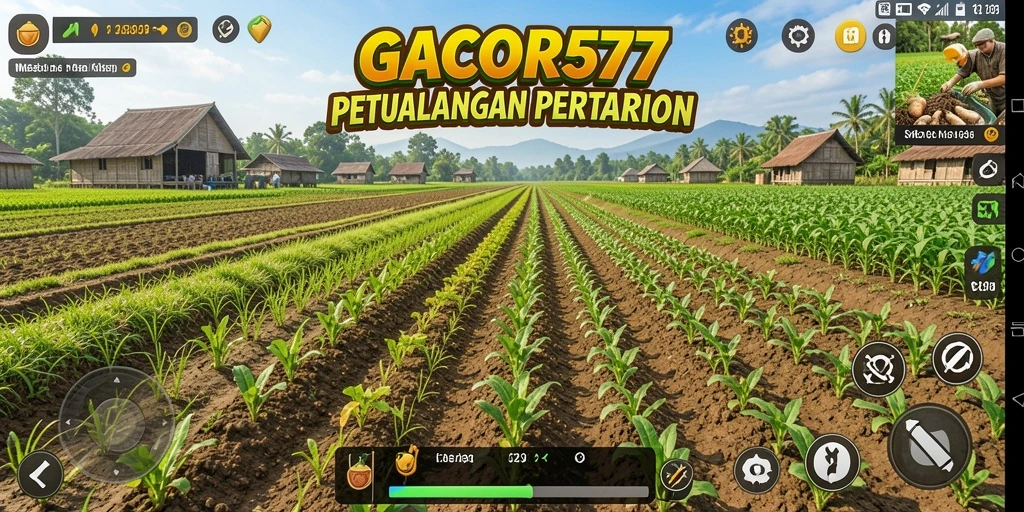 Tampilan menarik dari gameplay GACOR577 dengan aktivitas pertanian.