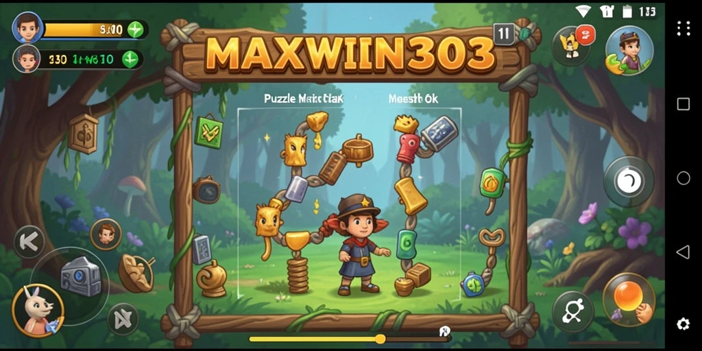 Screenshot gameplay MAXWIN303 yang menunjukkan tantangan Puzzle yang seru.