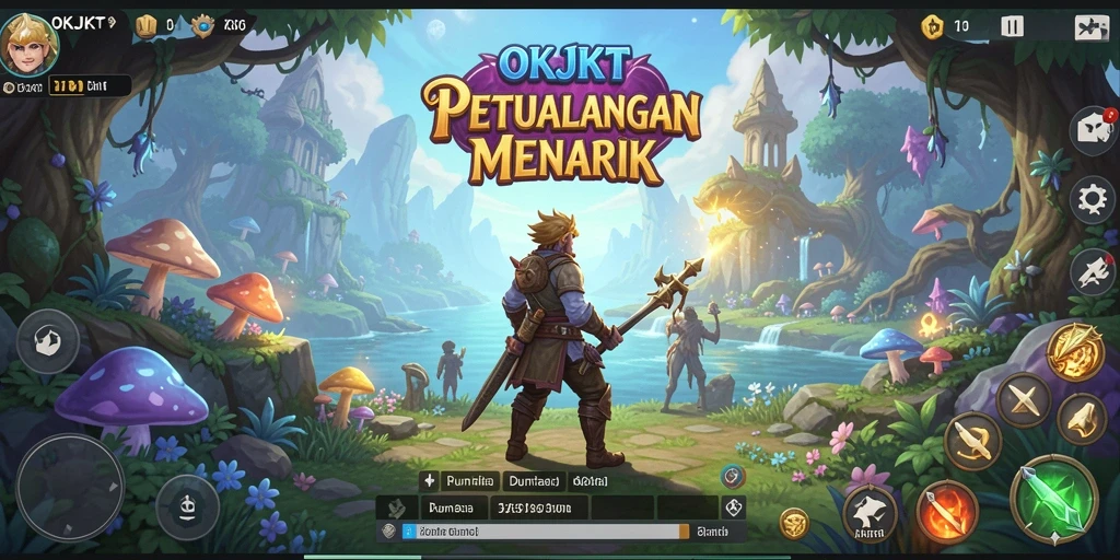 Tampilan gameplay seru dalam petualangan OKJKT yang penuh tantangan.