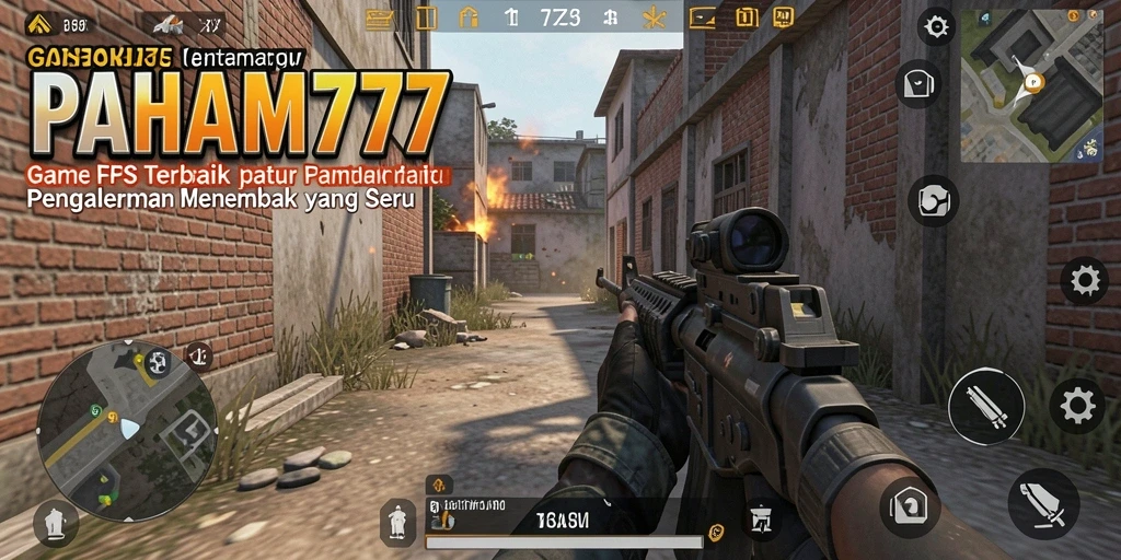 Screenshot gameplay <strong>PAHAM777</strong> yang menunjukkan aksi menembak yang intens.