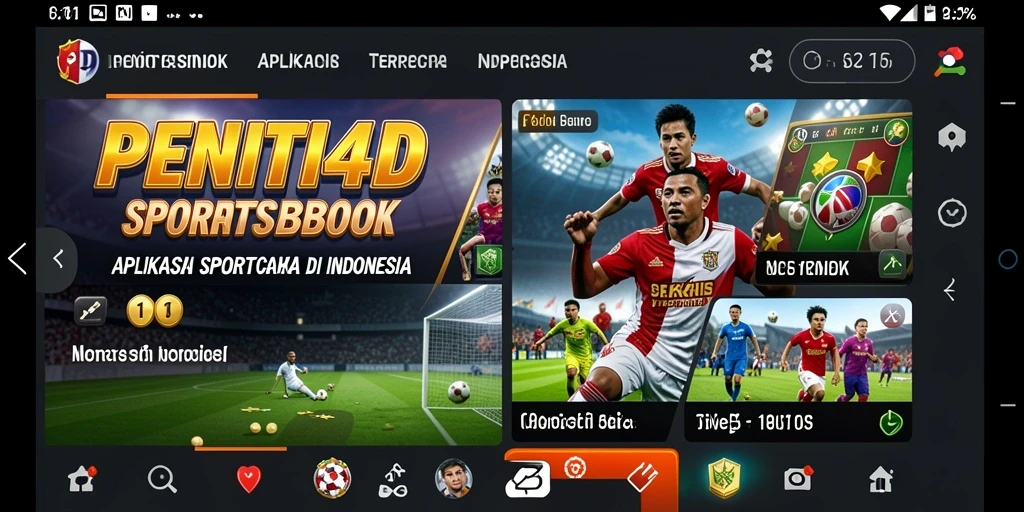 Tampilan tajam dari gameplay Sportsbook PENITI4D yang mendebarkan.