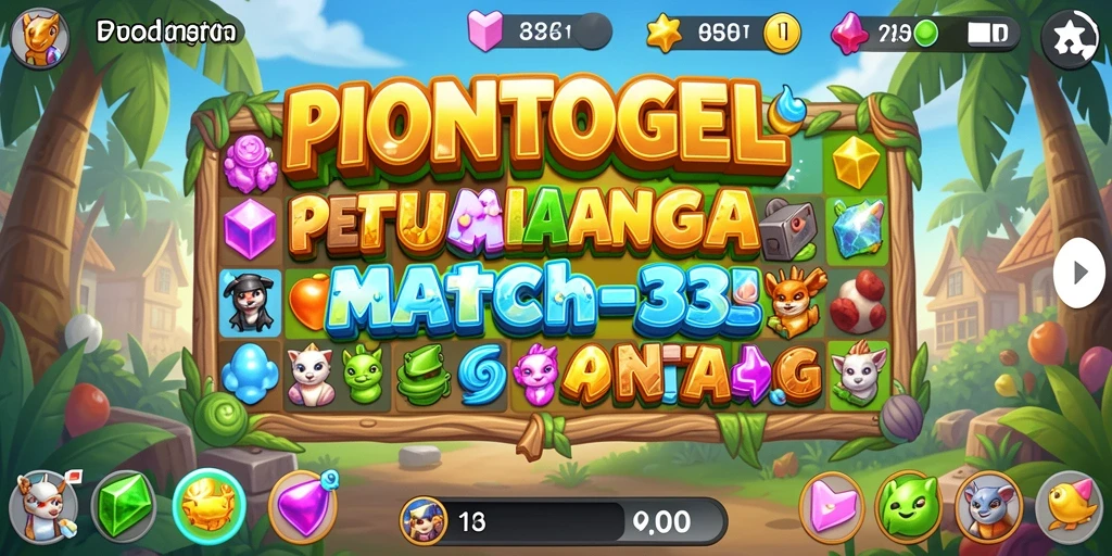 Screenshot gameplay PIONTOGEL menampilkan momen seru mencocokkan potongan.