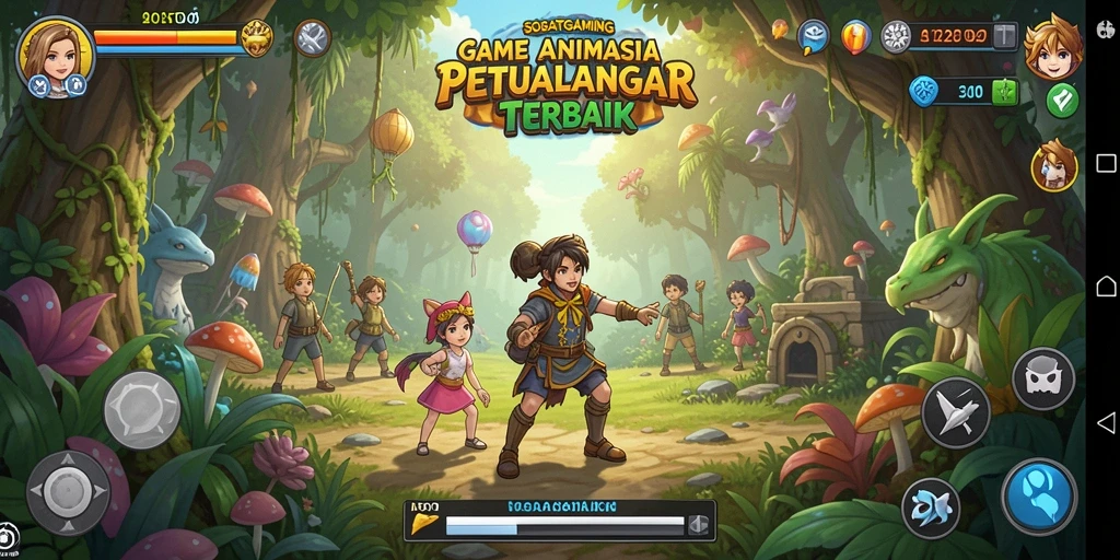 Tampilan gameplay seru dalam SOBATGAMING dengan karakter anime yang menawan.
